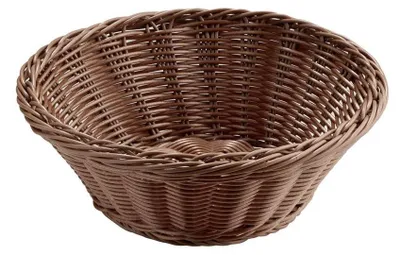Produktbild von APS 40192 Korb ECONOMIC, Ø 25,5 cm, Höhe 8,5 cm, Polypropylen, braun