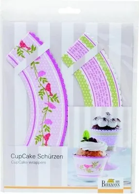Produktbild von Birkmann CupCake Schürzen Cottage Garden Vogel 12 Stück