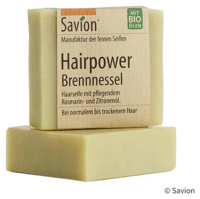 Produktbild von Haarseife - Hairpower Brennnessel 80g