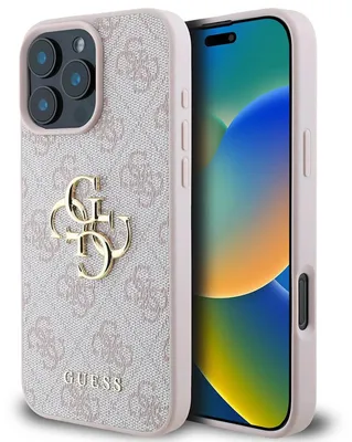 Obrázok produktu pre GUESS 3666339327668, Ochranný obal, Apple, Apple iPhone 16 Pro, 16 cm (6.3"), Ružová