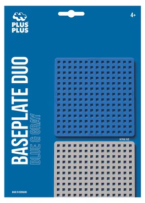 Obrázek produktu pro PLUS-PLUS bricks 2 základní kolíkové desky modrá/šedá