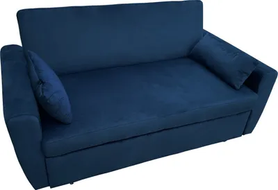 Produktbild von Blaues Samt-Couch-Sofa mit 2 Sitzplätzen MATT