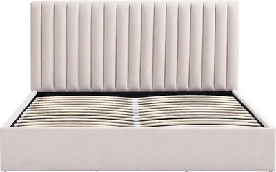 Produktbild von Bett mit Stauraum 180 x 200 cm – Stoff – Beige – SARANELI