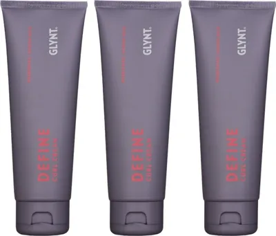 Produktbild von GLYNT Define Curl Cream 3 x 125 ml lebendige Locken voller Schwung & Energie Lockencreme Creme Set