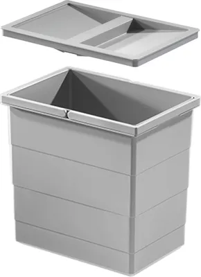 Produktbild von Hailo Inneneimer 1093479 mit Deckel 18 L 320x226x295 mm 2 Henkel