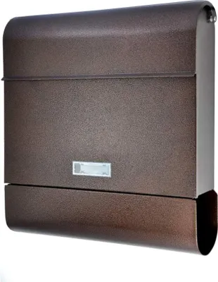 Produktbild von Alsten Tech Briefkasten mit Zeitungsfach Wandbriefkasten mit Namensschild und 3 Schlüssel Postkasten für Haus und Büro, Antik Bronze