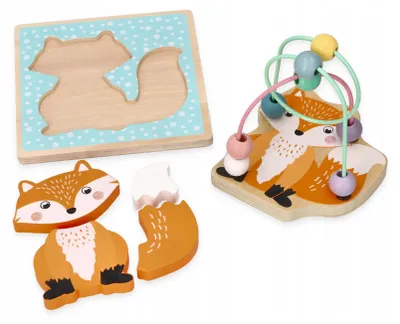 Produktbild von Adam Toys Holzpuzzle & Motorikschleife Fuchs Motiv