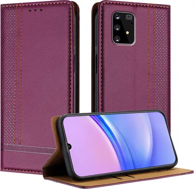 Obrázek produktu pro Pouzdro pro Samsung Galaxy S10 Lite kožené flipové pouzdro s funkcí stojánku Fialová