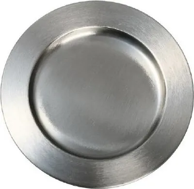 Produktbild von Kerzenteller Edelstahl matt für Ø 11 cm Kerzen
