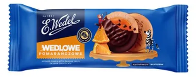 Zdjęcie produktu dla Wedel Biszkopty Galaretka Pomarańczowa Czekolada Deserowa 147 g