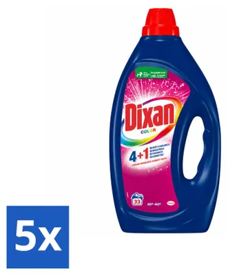 Produktbild von 5 x Dixan Flüssigwaschmittel Color für Buntwäsche - Vorteilspackung - 5 Stücke