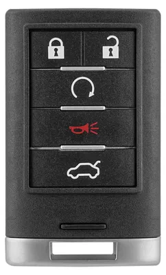 Schlüsselgehäuse 5 Tasten für Cadillac Escalade/CTS/DTS/STS 2008-2012 Schwarz