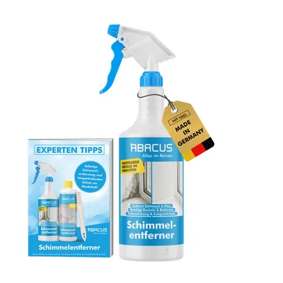 Produktbild von ABACUS® Schimmelentferner, Anti-Schimmelspray für Wand und Bad, Schimmelstop mit Langzeitwirkung, Schimmel-Blocker, Schimmel-Entferner, 1x750 ml