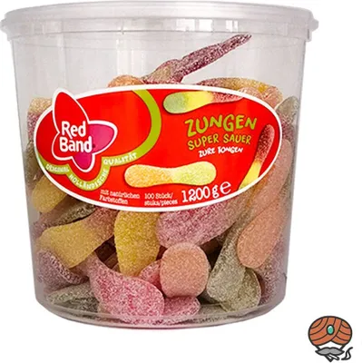 Obrázok produktu pre Red Band 32501350, Tvrdé gumové cukríky, 1 kg, Dary, Viacfarebný, 1530 kJ, 363 kcal