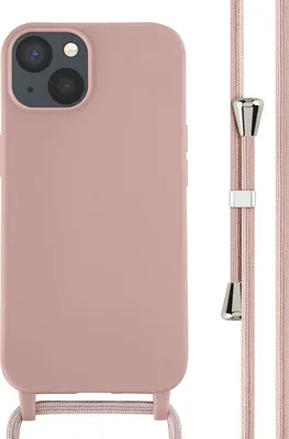 Produktbild von imoshion SilikonHülle mit Band iPhone 13 - Sand Pink