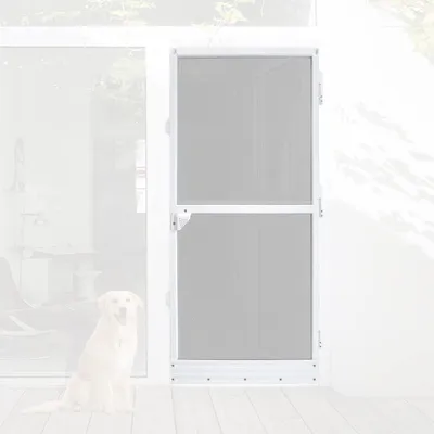 Produktbild von Sessamen-LP moskitiera drzwiowa z ramą aluminiową siatka z włókna szklanego moskitiera drzwiowa 95x210cm, biała