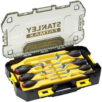 Immagine prodotto di Set di cacciaviti Stanley Fatmax FMHT65425-2, 7 pezzi, acciaio al cromo-vanadio, a taglio e Pozidriv