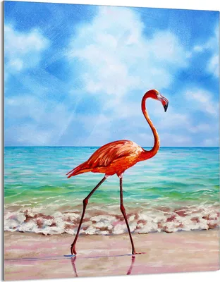 Produktbild von Glasschneidebrett 40x52 Flamingo