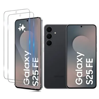 A product shot of a smartphone and screen protectors.