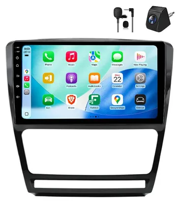 Obrázok produktu pre 64GB 10" Android Autorádio Škoda Octavia II 2008-2013 Carplay Navigácia Android Auto Bluetooth