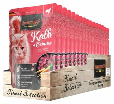 Produktbild von LEONARDO Kalb + Gemüse 16x 85g