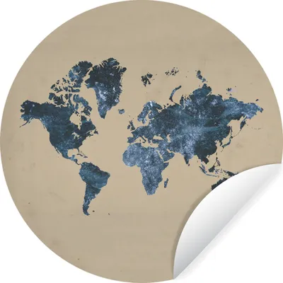 Produktbild von MuchoWow® - Mauerkreis - Wand Bilder - Wandsticker - Wohnzimmer Dekoration - Dekoration für die Wände - Aluminium - Babyzimmer