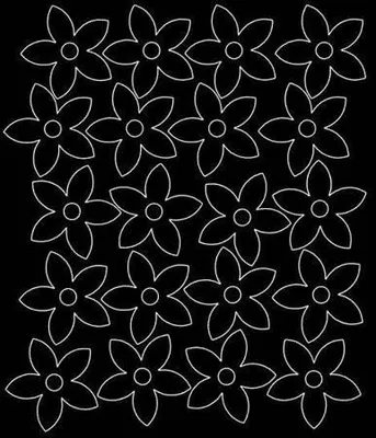 Produktbild von Wandaufkleber Fensterblumen 20 Stück schwarz glänzend