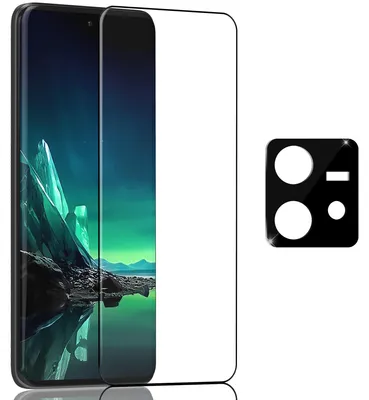 Obrázok produktu pre 1-balenie Motorola Edge 40 Neo Ochranné sklo na displej & 1-balenie ochrana objektívu - Tvrdené sklo 9H - Super kvalita 3D