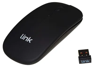Productafbeelding van LINK LKMOS34, Geschikt voor zowel rechtshandige als linkshandige gebruikers, Optisch, Draadloos (RF), 1600 DPI, Zwart