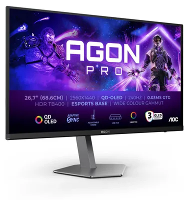 Zdjęcie produktu dla AOC 68,6cm (27")  AG276QZD2 16:09 2xHDMI+DP+USB OLED black