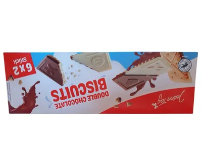 Produktbild von Jeden Tag Double Chocolate Biscuits 6x2 Stück 160g