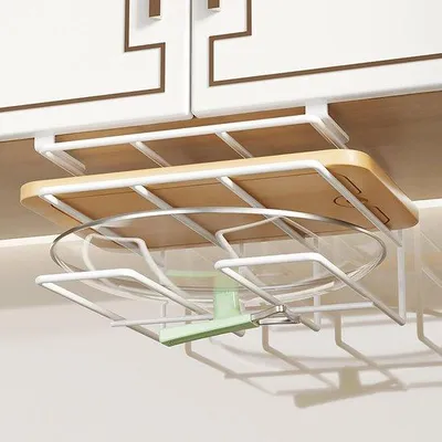 Produktbild von Dekselrek, verticaal, multifunctioneel, keukenwerkblad, robuust, draagbaar, bakgerei-organizer