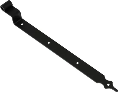 Produktbild von Ladenband Schwarz 60 cm mit Biegung und rustikaler Spitze – Pro Stück