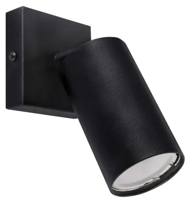 Obrázok produktu pre WatioWave nástenné svietidlo GU10, 35 W, IP20, priemer 75 mm, čierna farba