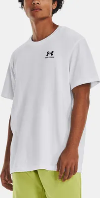 Produktbild von UNDER ARMOUR Heavyweight Logo T-Shirt Herren 100 - white/black S