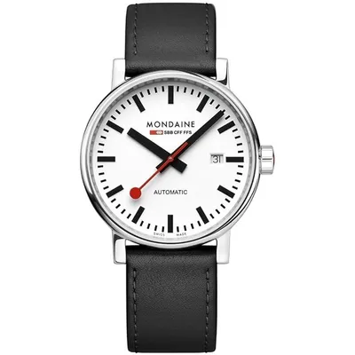 Produktbild von Mondaine Herren Uhr Armbanduhr Automatik 40 mm MSE.40610.LBV evo2 Leder