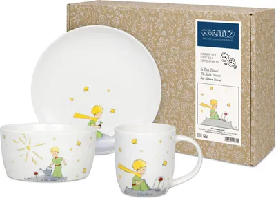 Produktbild von Könitz Kinderset 3-tlg. Le Petit Prince, Teller, Tasse, Schale, New Bone, Bunt, 1150002901