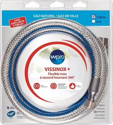 Produktbild von Edelstahl-gasschlauch 1,5 cm Wpro TNV150