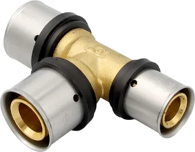 Produktbild von Pressfitting T-Stück 26x3 26x3 20x2 mm TH Kontur Alu-Verbundrohr