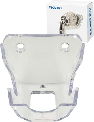 Produktbild von tecuro Wand-Brausehalter passend zu Handbrause CRYSTAL/Selecta - Kunststoff transparent