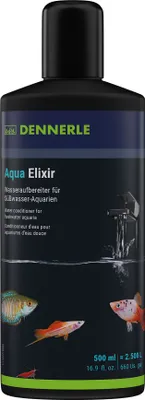 Produktbild von Dennerle Aqua Elixir 500 ml - Wasseraufbereiter für Süßwasser Aquarien, für fischgerechtes Aquarienwasser