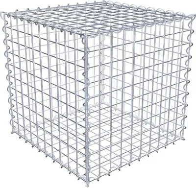 Produktbild von Gabione 50 cm x 50 cm x 50 cm (L x H x T), Maschenweite 5 cm x 5 cm, Spirale