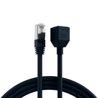 Produktbild von EFB RJ45 Patchkabelverlängerung Cat.6A S/FTP AWG26 schwarz 10m