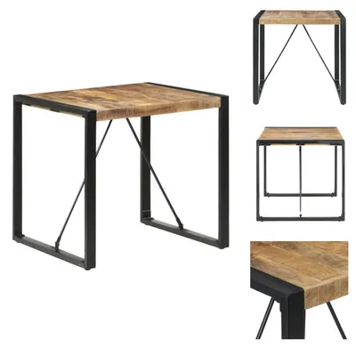 Produktbild von vidaXL Esstisch 80x80x75 cm Raues Mangoholz - Esstische