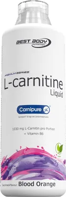 Produktbild von L-Carnitin Liquid - 1000 ml Flasche, 1 x 1000 ml Flasche, Geschmack: Blood Orange