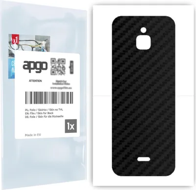 Produktbild von apgo Rückseite Schutzfolie für Nokia 6300 4G - Hinten Schutzfolie Carbon, Rückseite Folie schützt vor Kratzern und Fingerabdrücken