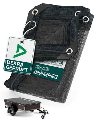 Produktbild von Anhängernetz feinmaschig 3,5x7m schwarz mit Gummizug