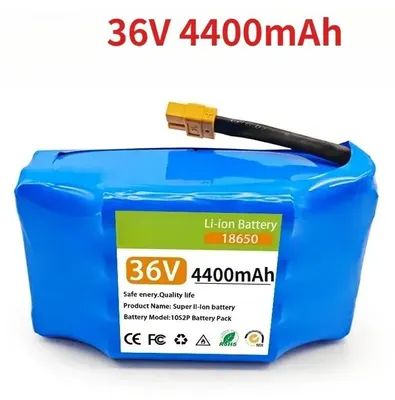 Zdjęcie produktu dla Akumulator do hulajnogi elektrycznej/monocykla samobalansującego – 36V, akumulator litowo-jonowy 18650 – pojemność 4400mAh – konfiguracja 10s2p – tylko akumulator – 36V, 4400mAh