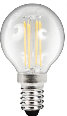 Produktbild von LED Filament Tropfenlampe McShine "Filed", E14, 4W, 470 lm, warmweiß