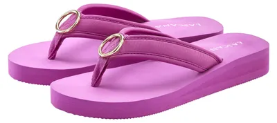 Produktbild von LASCANA Badezehentrenner Sandale, Badeschuh, Pantolette, Badelatsche, Flip Flop, Sommerschuh, pink Größe 37